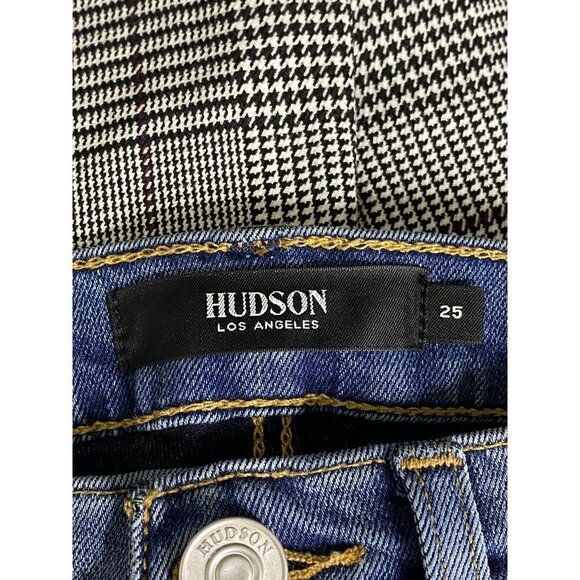 Hudson Womens Blue Barbara High Waist SPR Pockets Denim Skinny Jeans Size 25 - Picture 6 of 8